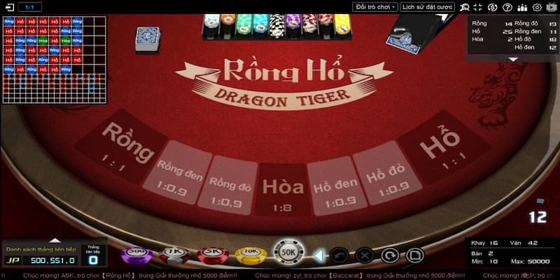 Kinh nghiệm nâng cao trong cách chơi bài rồng hổ